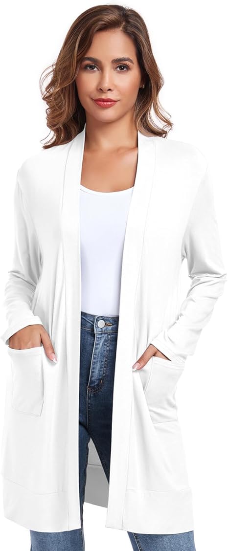 TownCat Cardigan Femme Manches Longues Légères Conception Des