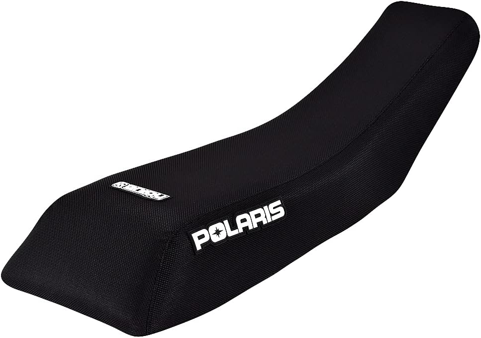 Enjoy Mfg Seat Cover - Compatible Fit for 1995-2003 Polaris Scrambler 250 400 500 Trailblazer 250 #243 (All Black Standard) : Automotive