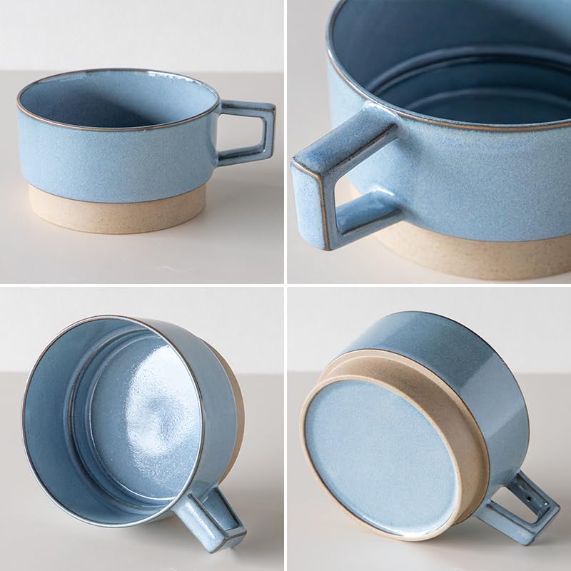 Amazon.co.jp: TAMAKI STACK TSUNAGU Soup Mug, Blue, 4.6 x 5.9 x H