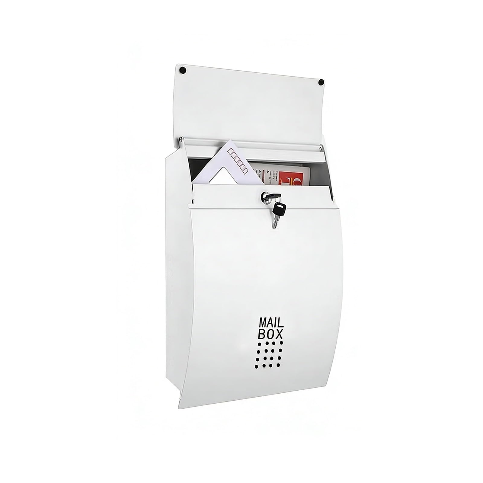 Boîte aux lettres murale anti-pluie pour en finir avec le courrier mouillé devant la porte