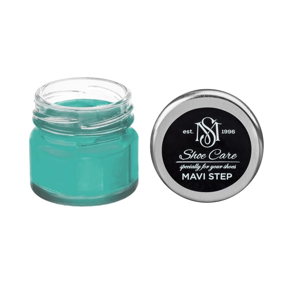 Crème de cirage MAVI STEP vert sarcelle NCS S 2040-B70G pour cuir lisse