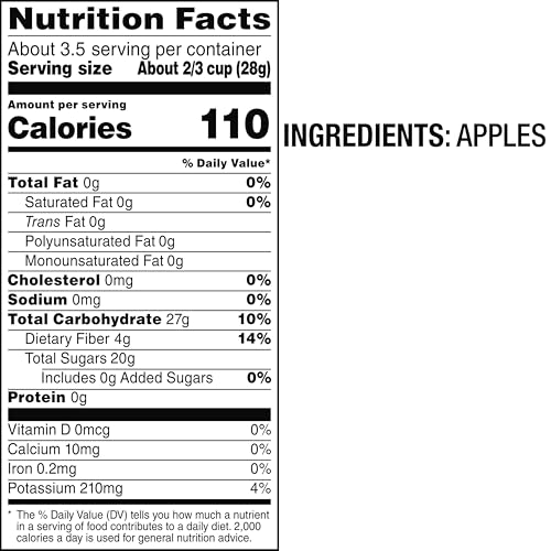 bare Baked Crunchy Apple Chips, Fujis & Reds, 3.4oz Bag