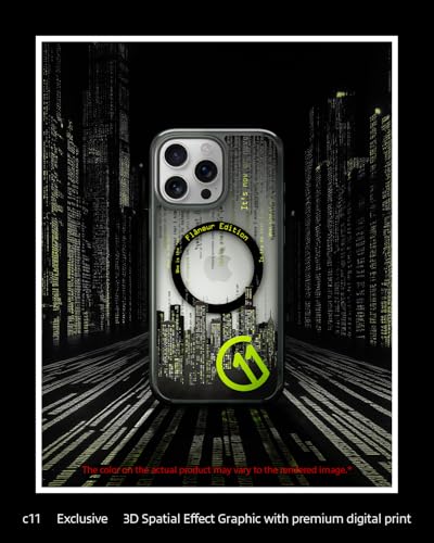 Image of Spigen Ultra Hybrid T MagFit Back Cover Case for iPhone 16 Pro, c11 Collection, MagSafe Compatible, Camera Control Covered, 3D Effect with Hexa-Layer Print - PC+TPU | Flaneur