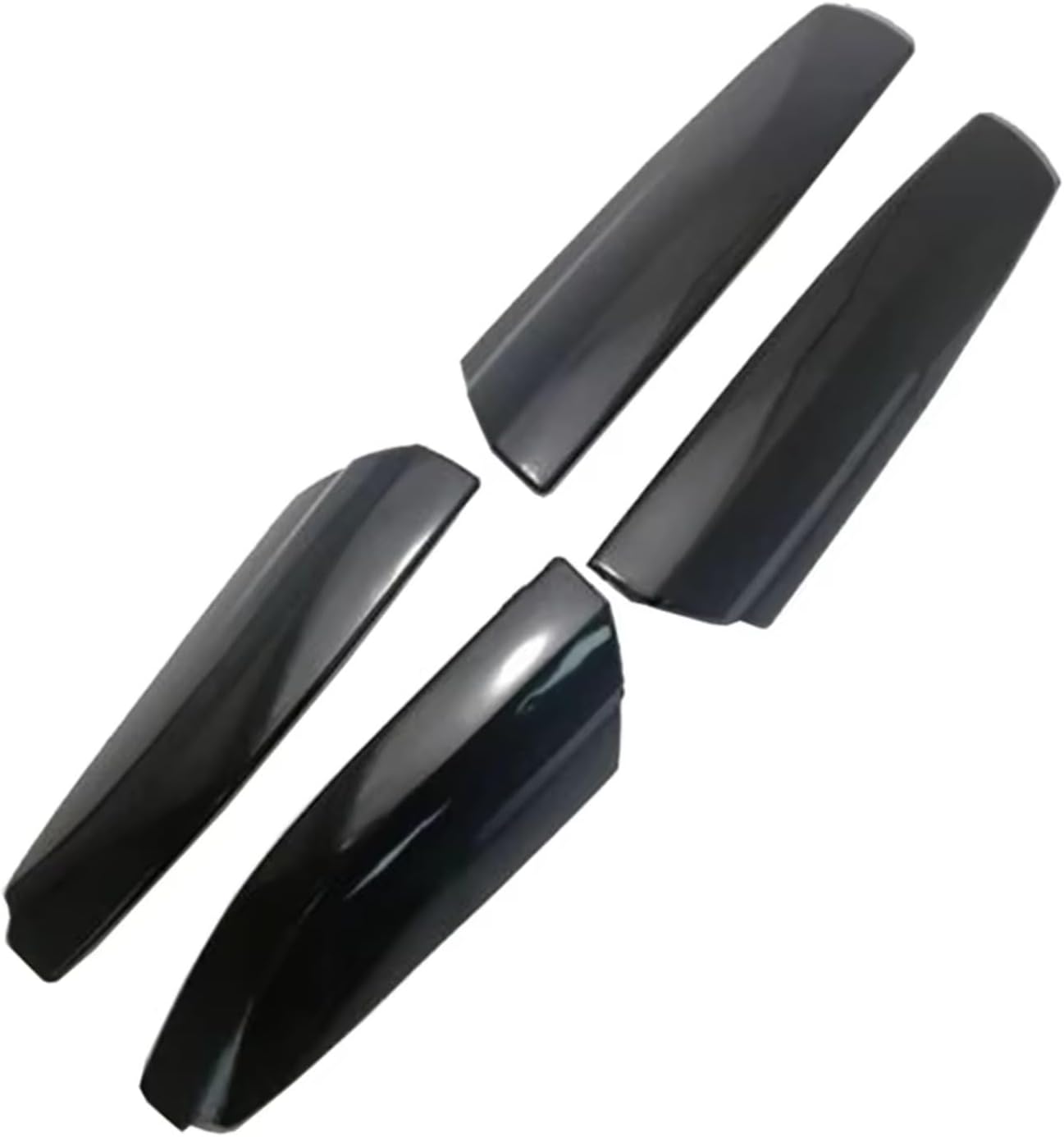 Roof Rack Shell End Compatible with Toyota for Highlander XU40 2008 2009 2010 2011 2012 2013 Black Roof Rack Rail End Cover Shell Replace Accessories