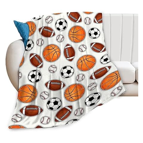 Fuzawet Sports Decor Fleece Throw Blanket Cover