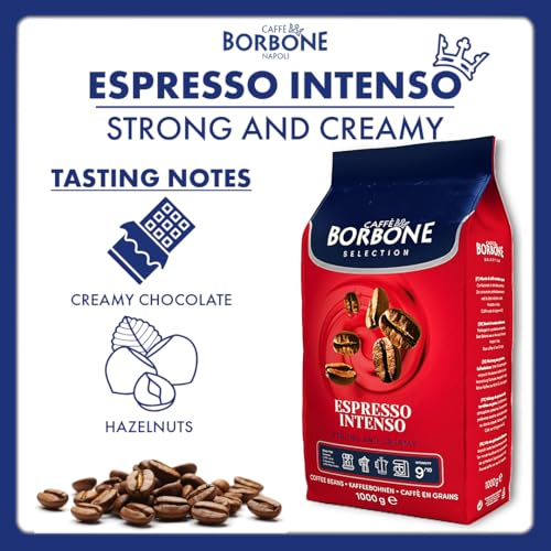 Image of Caffe Borbone Whole Bean Coffee, Medium Roast Robusta Blend, Espresso Intenso, Strong and Creamy Italian Coffee, 2.2 lb Bag (Pack of 2)