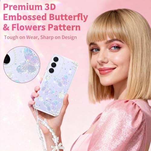 Coque antichoc Samsung S25 transparente avec cordon chaîne pour éviter les chutes - 3