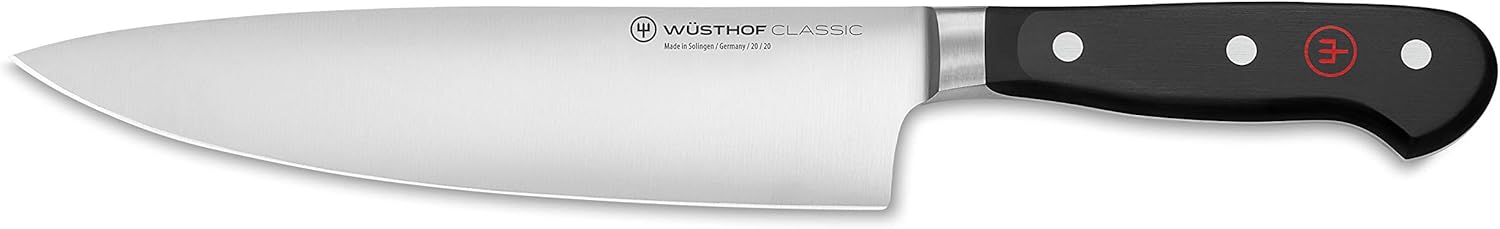 Wusthof 1040130120 Classic Chef’s Knife, 8-Inch Demi-Bolster, Black