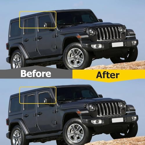 Déflecteurs de vent Jeep Wrangler pour stopper l'eau et les bruits d'air - 3