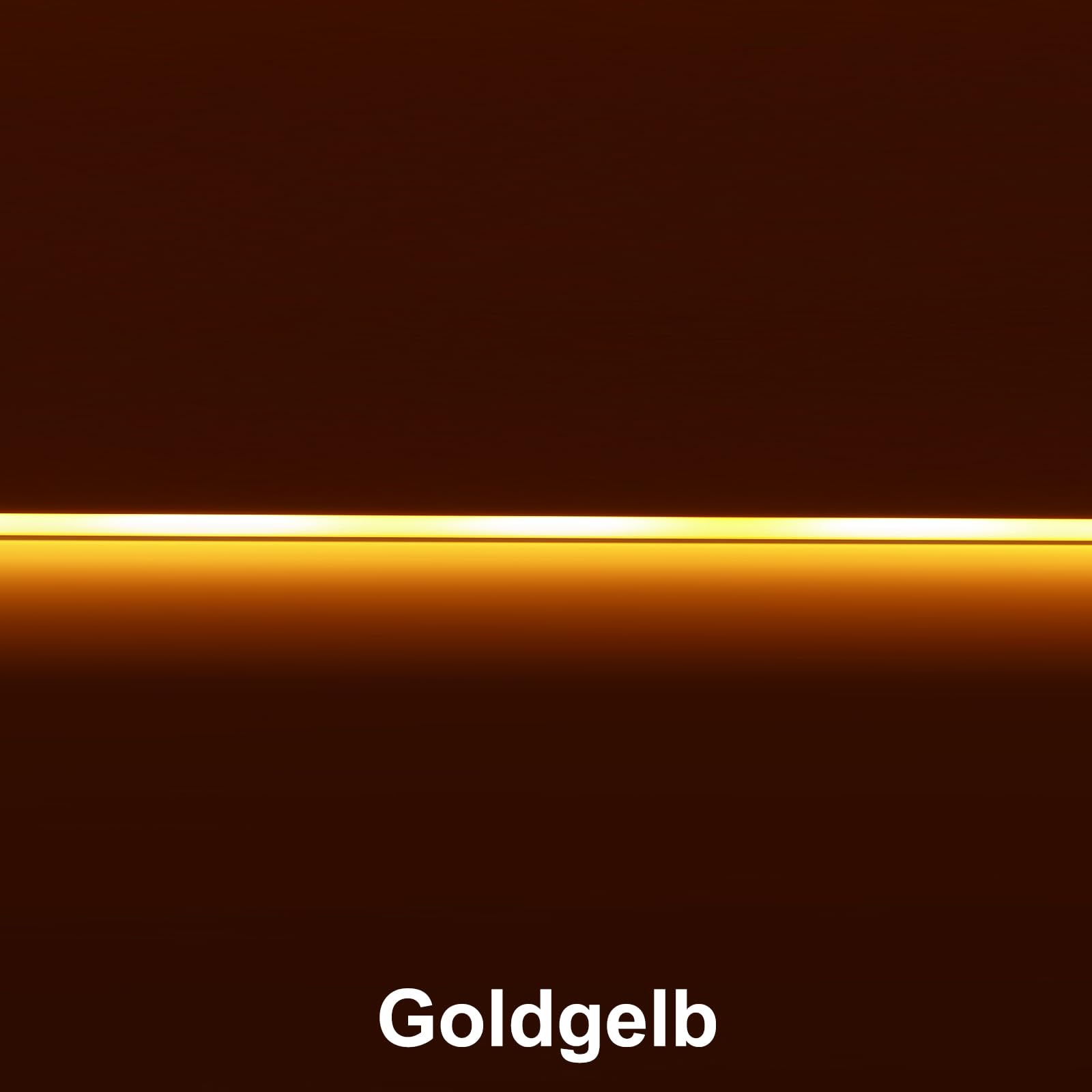 Striscia LED da 24 V, 3 mm, giallo dorato, 400 LED/m, luce ambiente calda, ultra sottile e flessibile, elevato volume di luce a basso consumo, facile da montare (alimentatore non incluso)