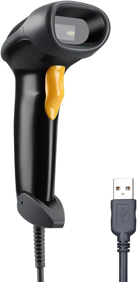 Black Friday - 40% OFF Evnvn USB Wired 1D 2D Barcode Scanner, CCD QR PDF417 Data Matrix Screen Image Scanning Handheld Bar Code Reader with Auto-Sensing Scan for Warehouse, Bookstore, Express