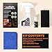 FAVIRZCE Car Headlight Restoration Kit: Cleaner Restore Headlamp Clear from Yellowing & Oxidation in Minutes Waterproof Gloss Finish - Restoration Fluid Kit for Automotive Trucks RVs Motorcycles