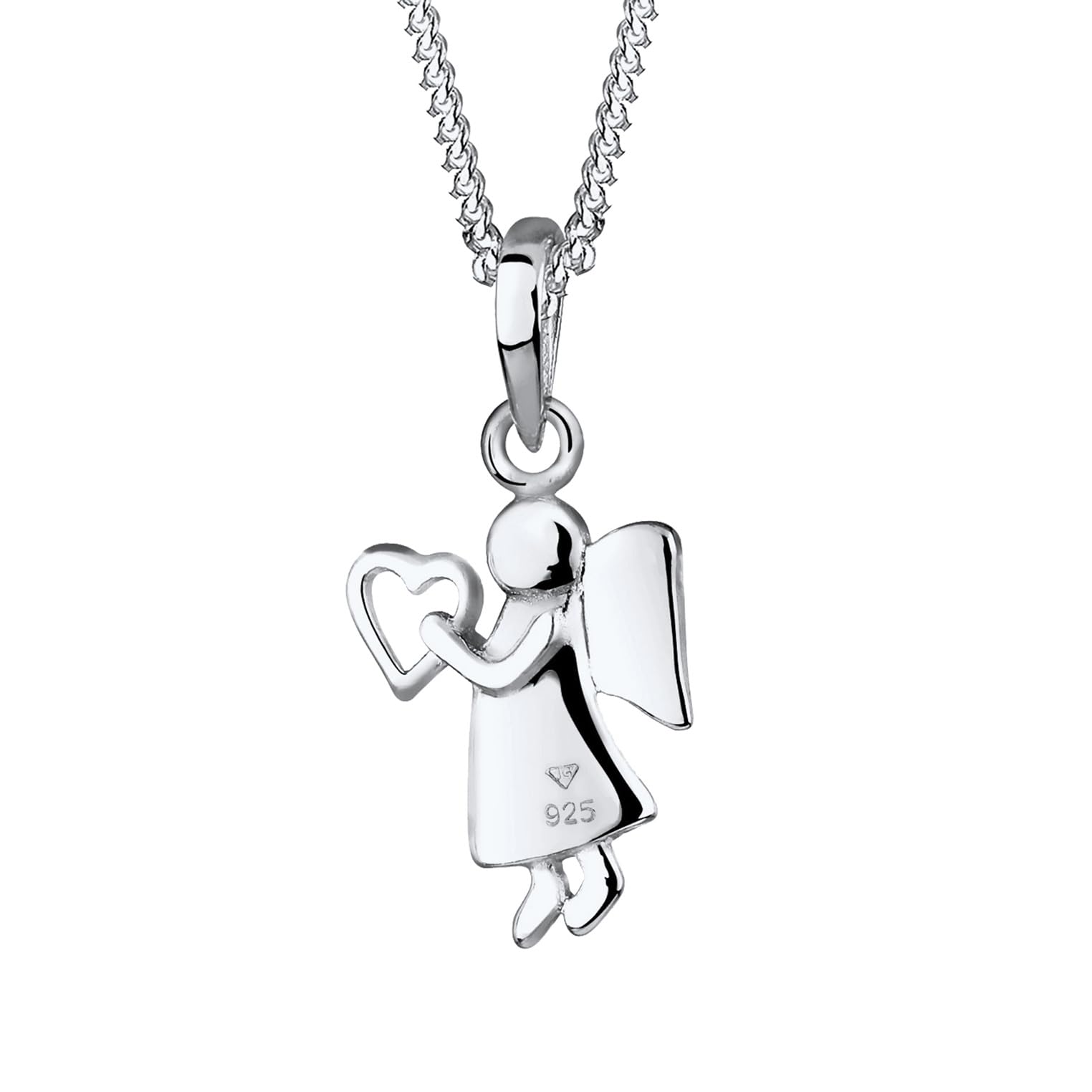 Elli Halskette Damen Engel Herz Talisman 925 Silber