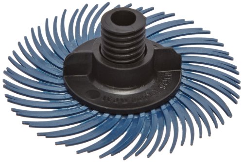 Image of 3M Scotch-Brite Radial Bristle Disc Thin Bristle, Ceramic, 30000 RPM, 2 inch Diameter, 400 Grit, Blue (Pack of 40)