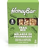 HoneyBar Snack Bar | Certified Gluten Free | Non-GMO | Vegetarian | 5 bars per box (Trail Mix)