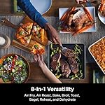 Ninja SP201 Digital Air Fry Pro Countertop 8-in-1 Oven with Extended Height, XL Capacity, Flip Up & Away Capability for Storage Space, with Air Fry Basket, Wire Rack & Crumb Tray, Silver - Image 2