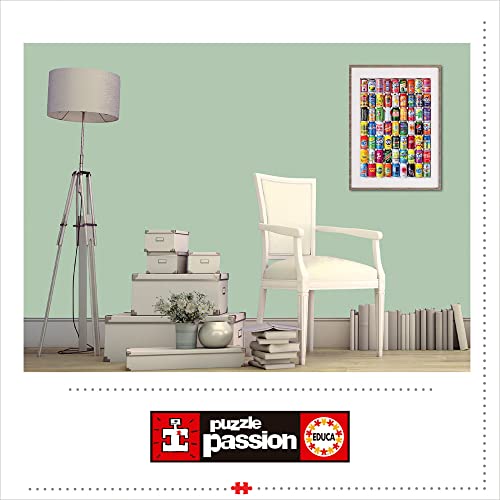 Educa - Puzzle 500 Teile für Erwachsene | Getränkedosen, 500 Teile Puzzle für Erwachsene und Kinder ab 11 Jahren, Limonade, Design… – Ansicht 4