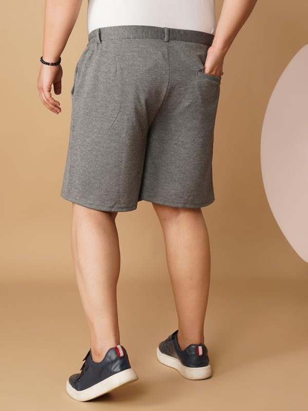Image of OOMPH! Men's Short for Summer | Stretchable Fabric | Breathable & Lightweight | Casual Lounge Short with Elastic Waistband & Drawstring