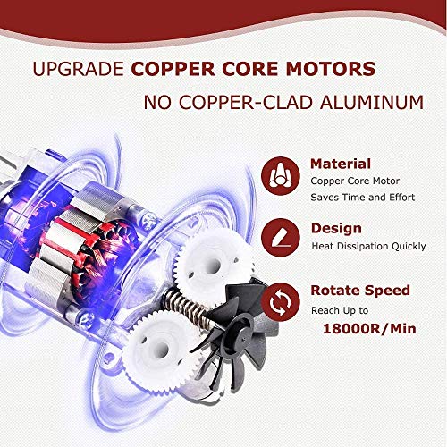 Elektrischer Handmixer 7-Gang Leichter Handbesen zum Backen von Küchenkuchen Mini Egg Cream Food Beater – Bild 3