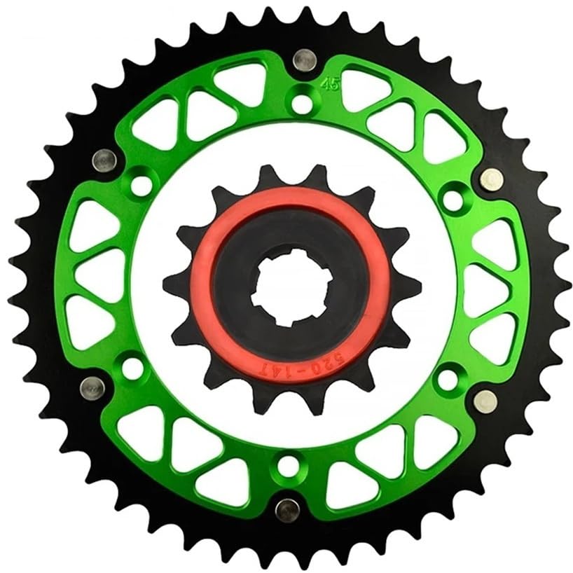 Pignon moto 52T-14T pour réparer la perte de puissance sur KDX220R