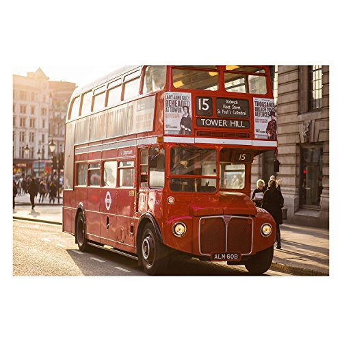 Poster Bus Londres Routemaster 91x135cm Grand Format pour Mur Vide