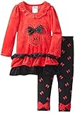 Disney Girls' 2 Piece Minnie Mouse Velour Legging Set