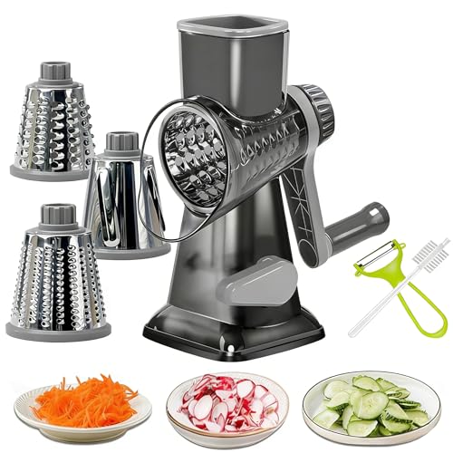 Dachenus Cheese Grater Rotary Cheese Grater,Versatile Cheese Shredder,Blades for Shredding, Grating,...