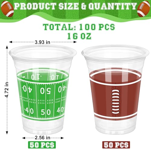 Heartome H24SBCUPS100 100 Pcs Super Bowl Plastic Cups thumb #1
