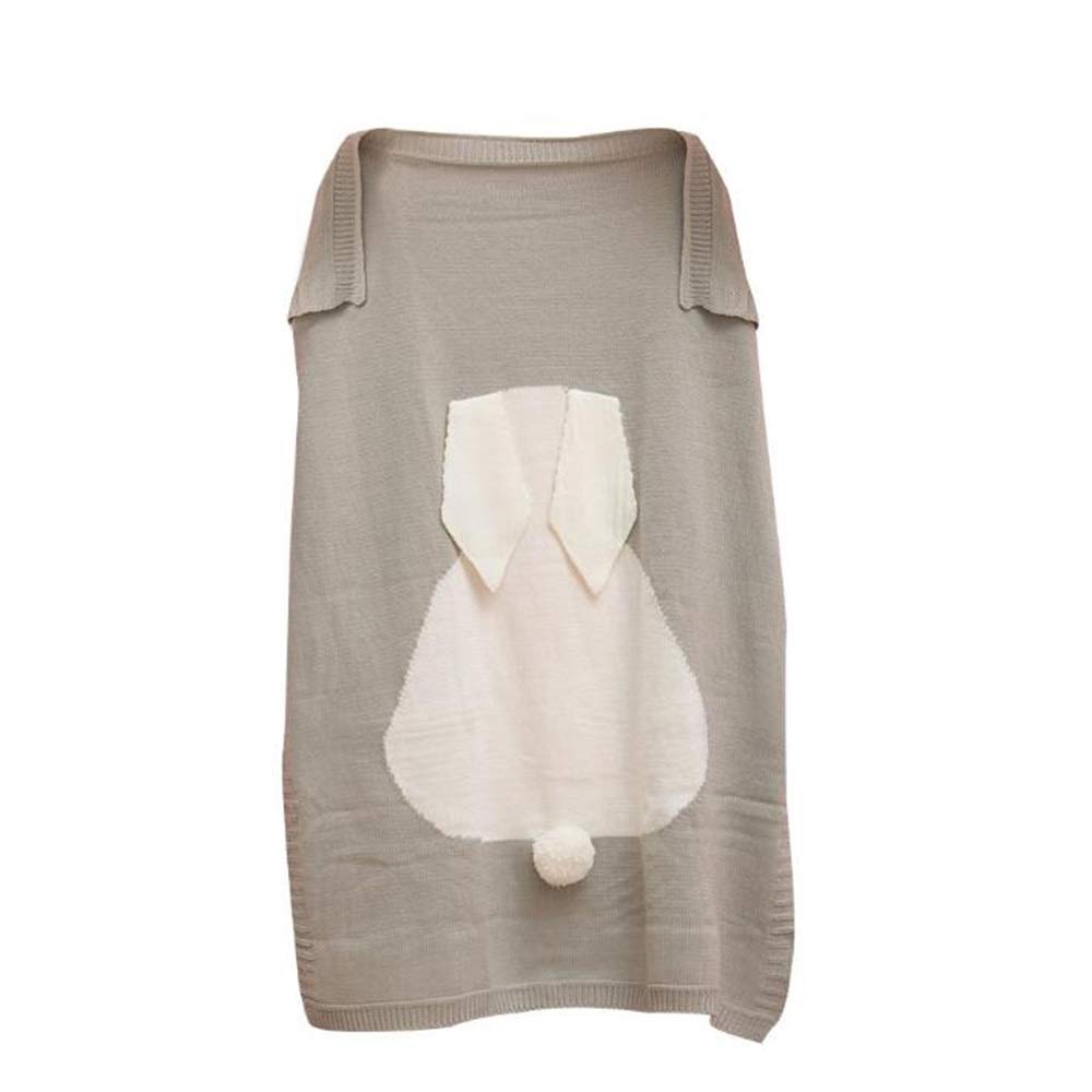 dauyavv Couvertures de lit pour nourrissons et bébés couvertures en tricot pour nouveau-né garçon et fille, taille 76,2 x 101,6 cm (couleur : gris, taille : 70 x 100 cm/30in x40in)