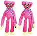 2 Pcs Poppy Playtime Huggy Wuggy en Peluche, Monstre Jouet Cartoon Poupée 40cm Jeu d'horreur Poupée Cadeau d'anniversaire pour Enfant et Fans de Jeux (B)