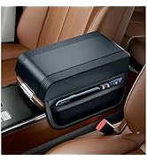 Auto Armlehnenkissen Aus PU-Leder - Mit Getränkehalter & Taschentuchbox