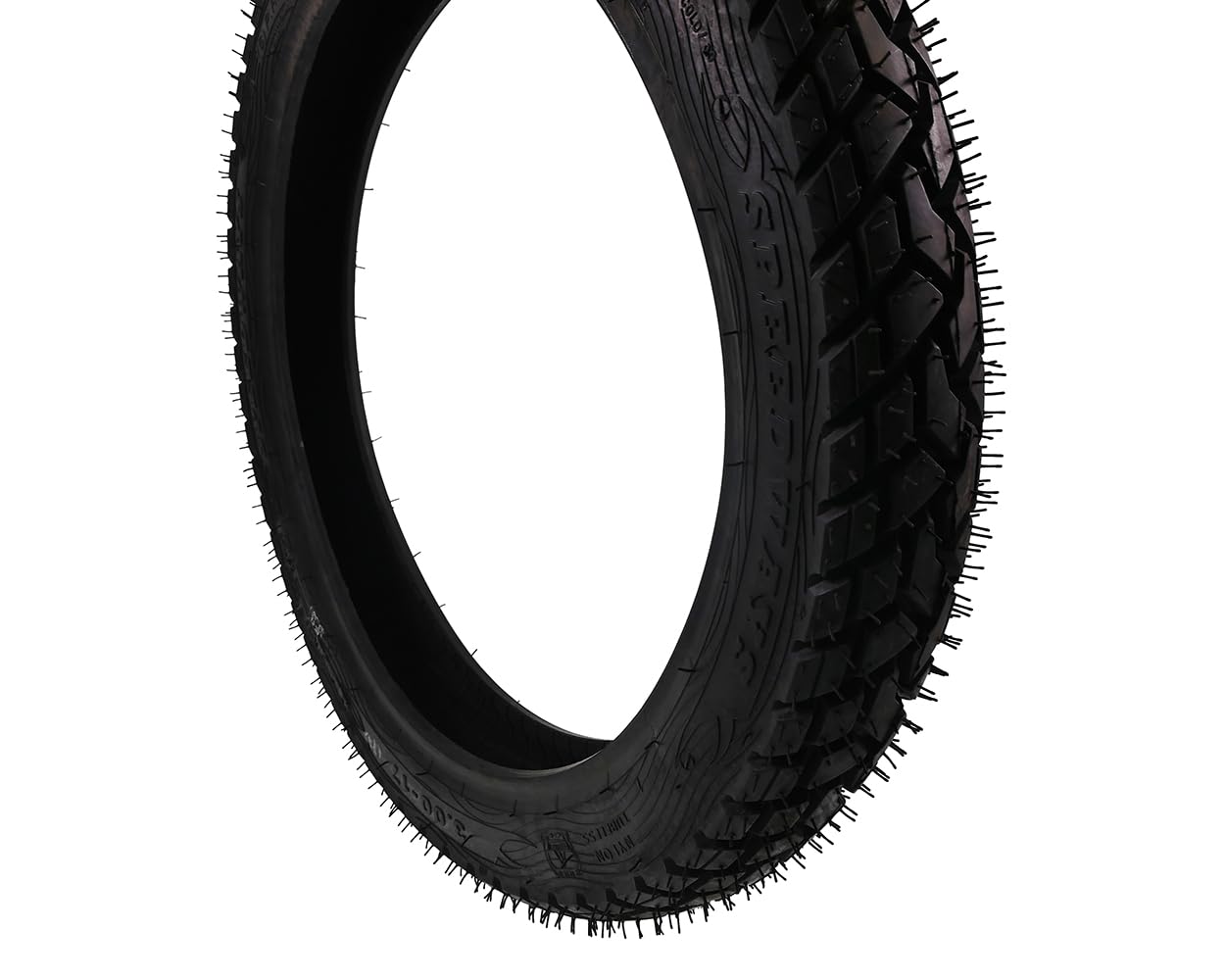 2EXTREME Pneus Speedwaystyres R-5 3.00-17 50P Tubeless – Compatible avec Honda CB 125, Honda XR 200, Suzuki GN 125, Zündapp – Pneu Robuste de 17 Pouces pour Motos Classiques et Usage Quotidien