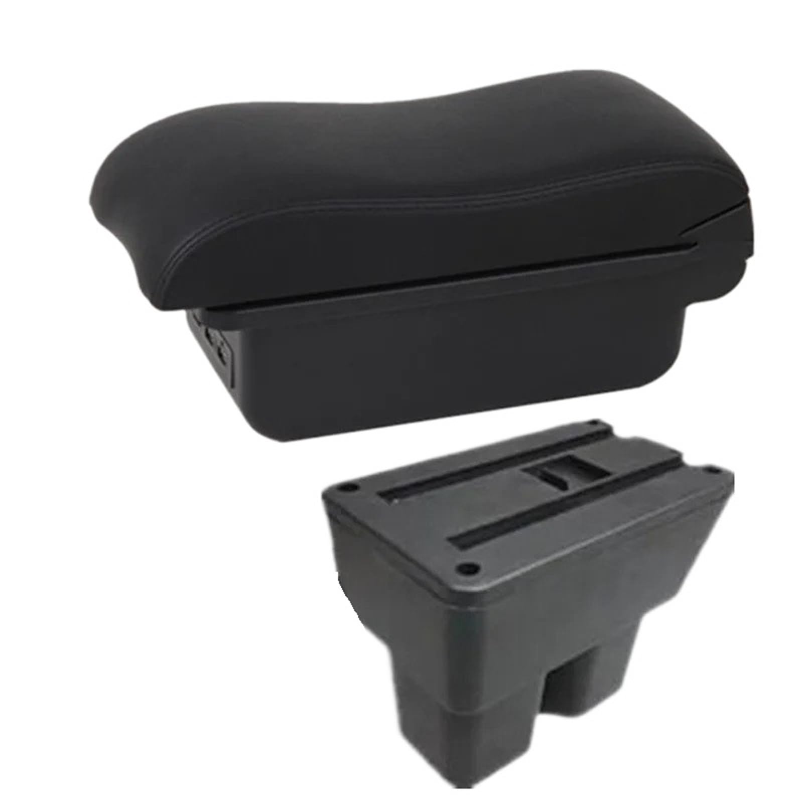 AWGNTQQ Car Armrests For Suzuki For Jimny JB74 2019 2020 2021 2022 2023 2024 2025 Car Armrest Storage Box Accessories(B2 black line 3USB)