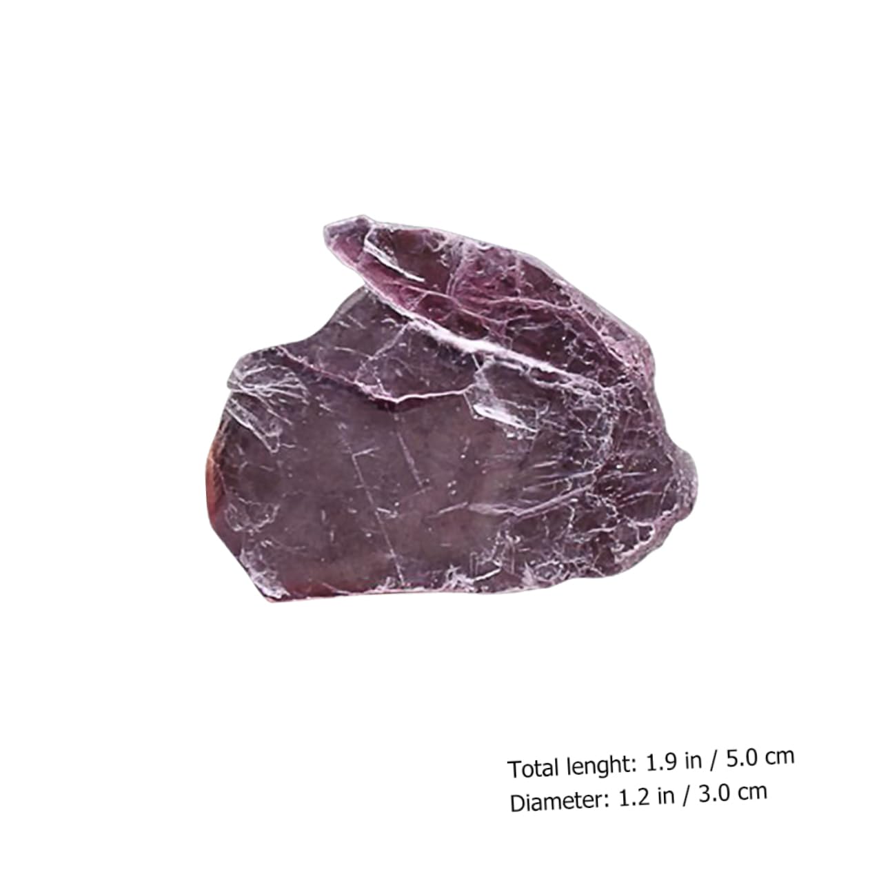 VILLFUL Purple Mica Raw Ore Teaching Ore Materials Teaching Samples Geode Purple Chakra Specimen Purple Mica Decorations Home Decor Ornament Natural Gemstones Purple Decorations Rough Ores