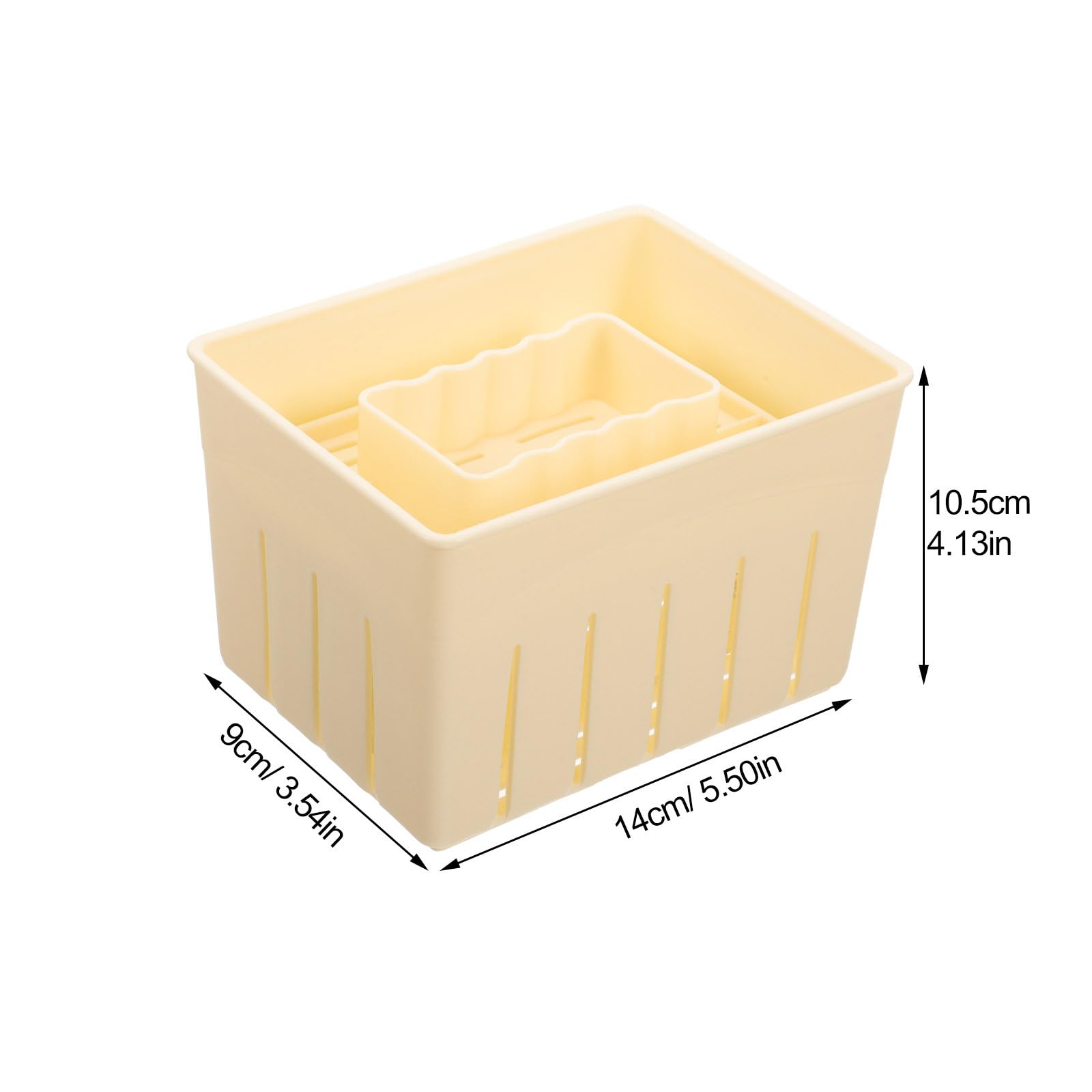MAGICLULU 3 Stück Käse Machen Tofu Presse aus Kunststoff mit Deckel Praktisches Pressewerkzeug für Hausgemachten Käse und Tofu mit Glatten Innenflächen