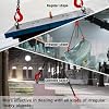 YATOINTO Adjustable Chain Sling 10FT 5/16, 3.18 Ton G80 Alloy Steel Double Leg Slings with 2 Safety Grab Hooks, 2 Way Chain Slings Heavy Duty with Standard Marking