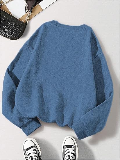 Cat Graphic Sweatshirts For Women Cute Long Sleeve Shirts I'm Fine Everything Is Fine Sweatshirt Pullover Crewneck Tops - Image 3