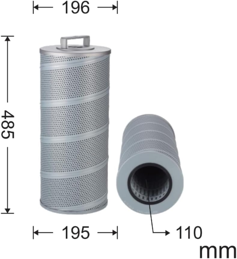Hydraulic Return Line Filter 480/450 * 200 * 110mm with Handle Compatible with SC360.8 Excavator CH1036