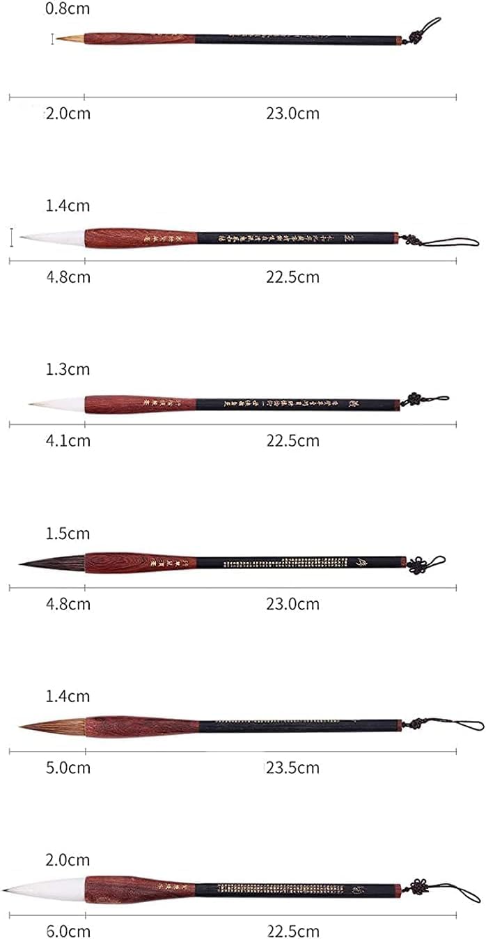 Calligraphy Brush,Sumi Brushes,Chinese Brush,Writing Brush,Chinese Calligraphy Brush Brush pens Calligraphy pens Writing Mixed Hair Ink Brush for Beginners