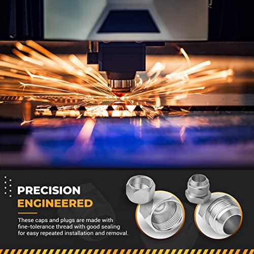 Aquaaulos WSF-01 64 Pcs. Jic 37° Flare Thread Cap & Plug Assortment Kit, Seal Adapter Set For Hydraulic Hose Tube And Pipe thumb #3