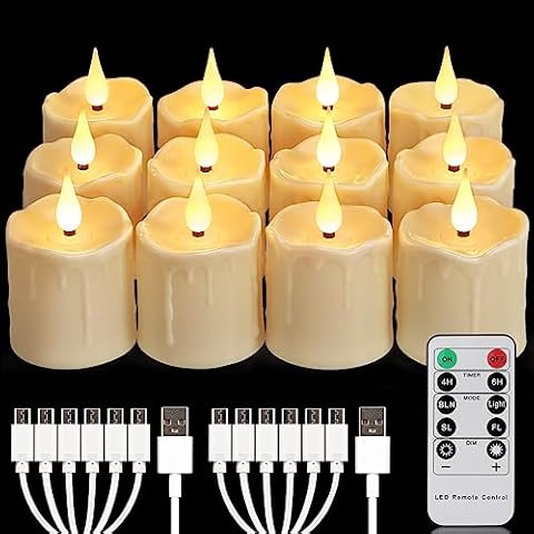 FREEPOWER Waterproof Rechargeable LED Tea Lights Cover