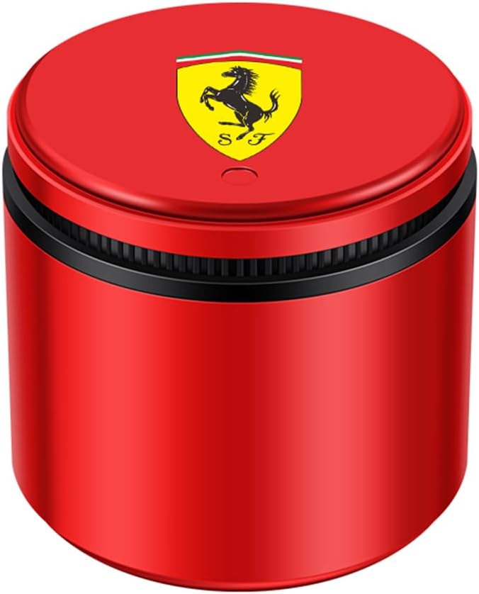 Car Ashtrays for Ferrari Roma 2020 2021 2022 2023, Fly Ash Proof Creative Design Multifunctional Car Ashtray,Red