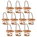 Beavorty 10Pcs Mini Tkany Koszyk Cukierki Koszyki Do Lalki Miniaturowy Koszyk Zdjęcie