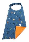 patron serviette élastiquée cantine Motif alphabet Serviette cantine, serviette maternelle, grand bavoir