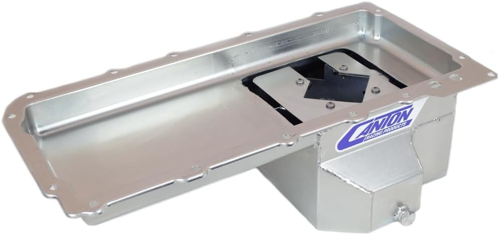 Canton Racing Products 15-274 Oil Pan (For GM LS1 LS6 Rear Sump Road Race Pan Baffled)