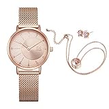 Hochwertige Uhr: Hochwertiges japanisches Uhrwerk mit analoger Anzeige für präzise Zeitmessung. Edelstahlgehäuse mit Mineralglasscheibe, Edelstahlband.