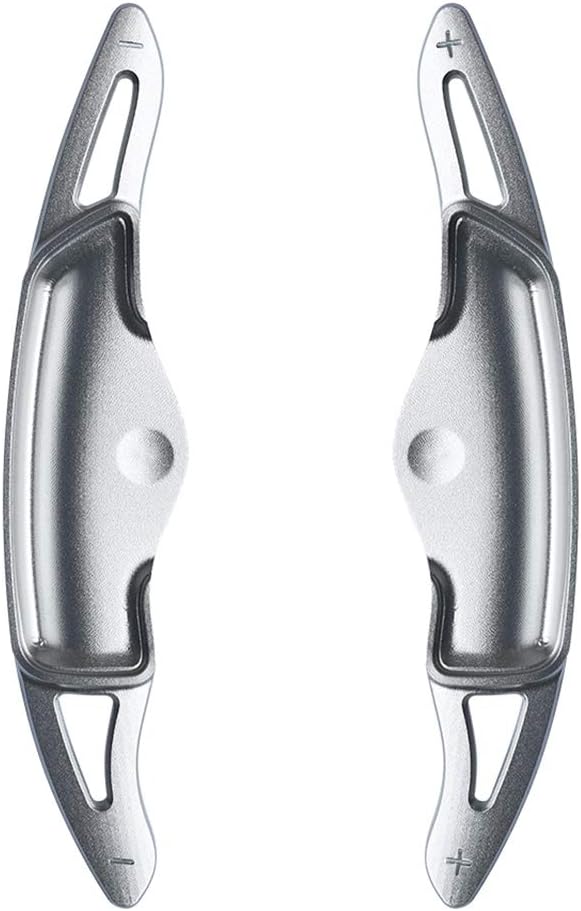 ontto Car Steering Wheel Paddle Shift for 2018-2020 Hyundai Genesis G70 Aluminum Paddle Shifter Extension Covers Silver