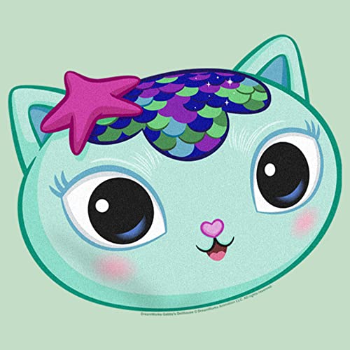 DreamWorks Gabby's Dollhouse Girl's Mercat Big Face T-Shirt2