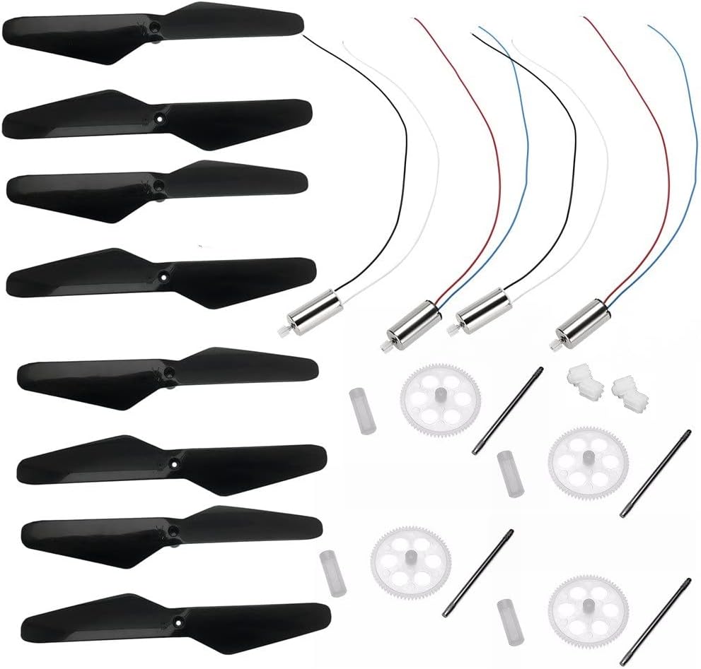 Drone accessories For S60 RC Drone Spare Parts Propeller Blades Guars Protective Gear Motor Arms for S60 RC Drone Quadcopter Repair Accessories S60 Drone Parts Replaceable accessories ( Color : Gears