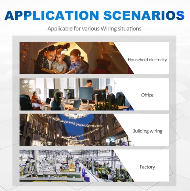 Miniatura 6 de Lever Wire Connectors, HTCELLE 60-Piece Quick Connect Electrical Splicing Kit for Compact Inline Terminals - 28-12 AWG, 1 in 1 out